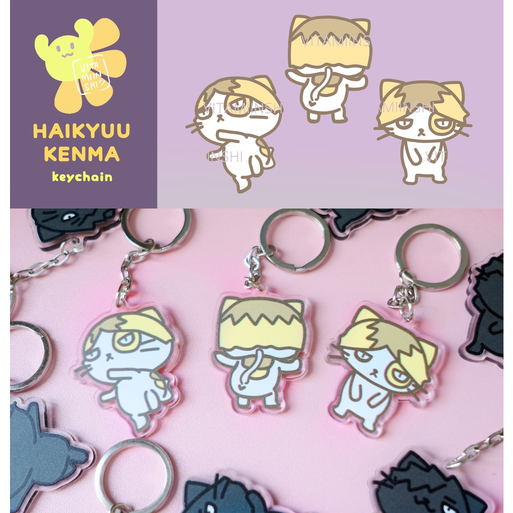 Haikyuu!! Neko Kenma Keychain | Shopee Malaysia