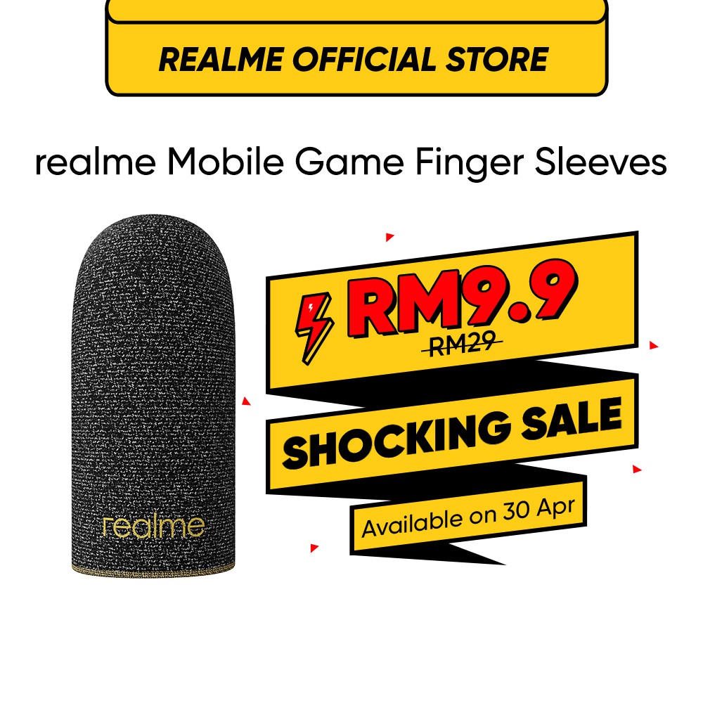 realme Mobile Game Finger Sleeve Breathable Game Controller Finger