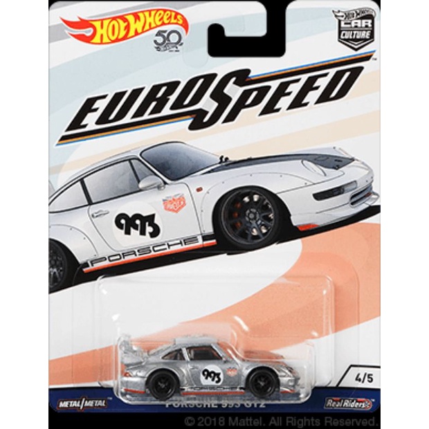 Hot Wheels Premium Car Culture – Set Porsche 993 GT2 E 718 Cayman GT4 – HRR82