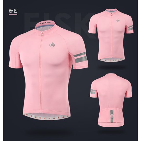 pink jersey cycling