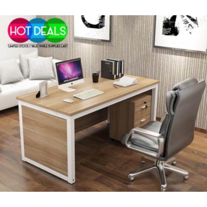 4 Feet Wooden Office Computer Laptop Study Writing Table Desk