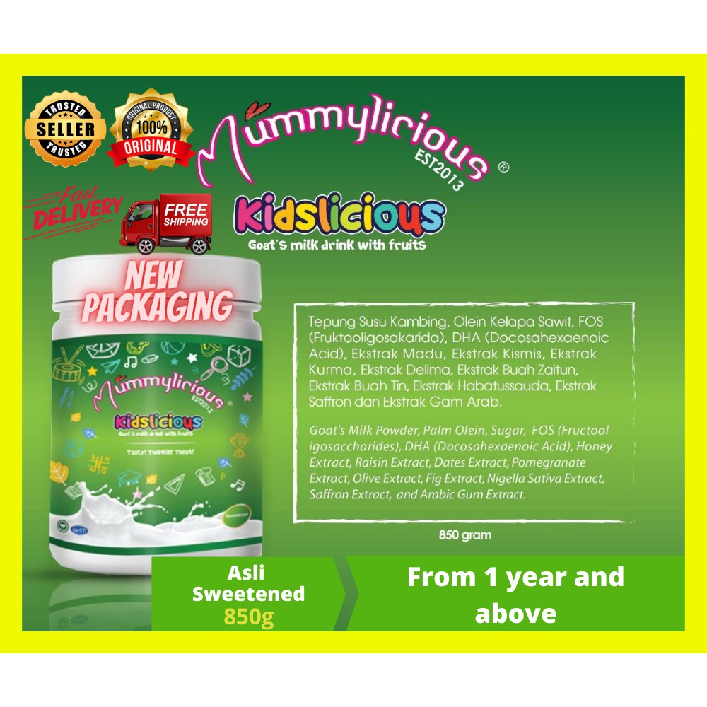 Official Seller Mummylicious Susu Kambing Asli Sweetened 850 G Shopee Malaysia