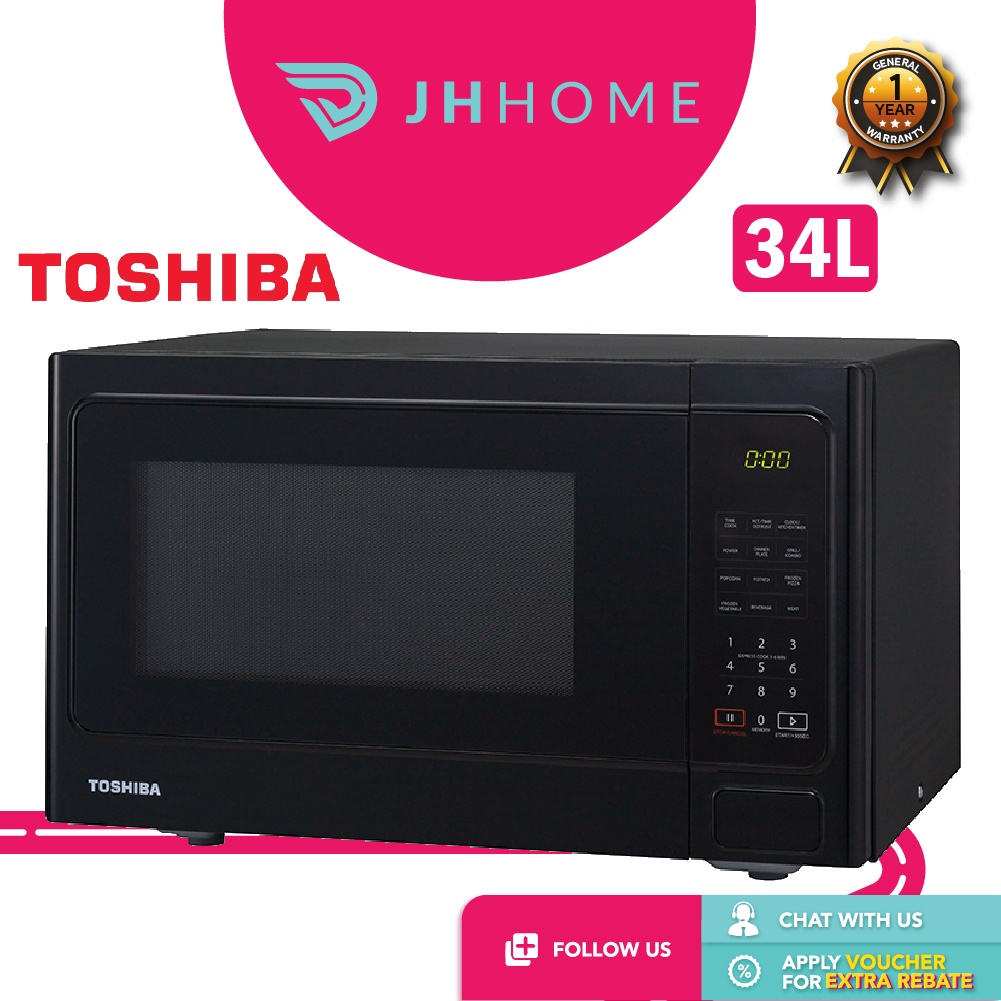 Toshiba 34L Deluxe Series Microwave Oven ER-SGS34(K)MY With Grill Cooking