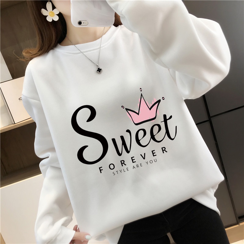 Amygo Sweatshirt Woman Oversized Plus Size Women Lengan Panjang