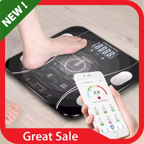 BEST SELLER Ready Stock 80 in 1 Smart Body Fat Analyser Weighing Device Digital Scale Android