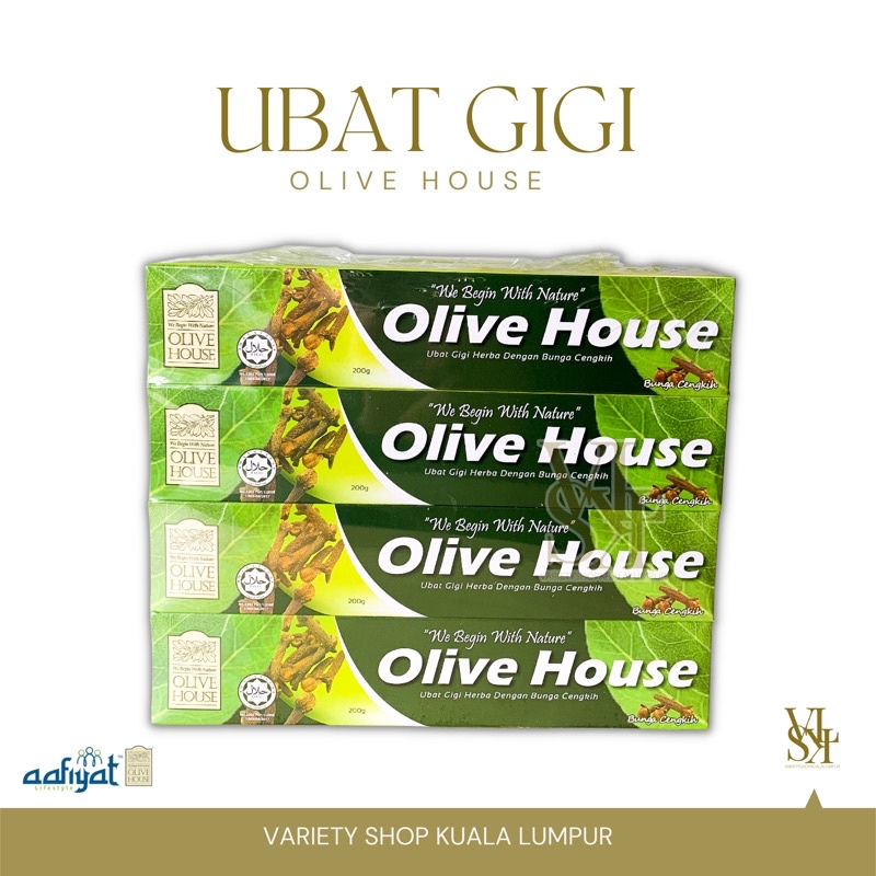 UBAT GIGI BUNGA CENGKIH GARAM BUKIT EKSTRAK DAUN ZAITUN TOOTHPASTE UBAT