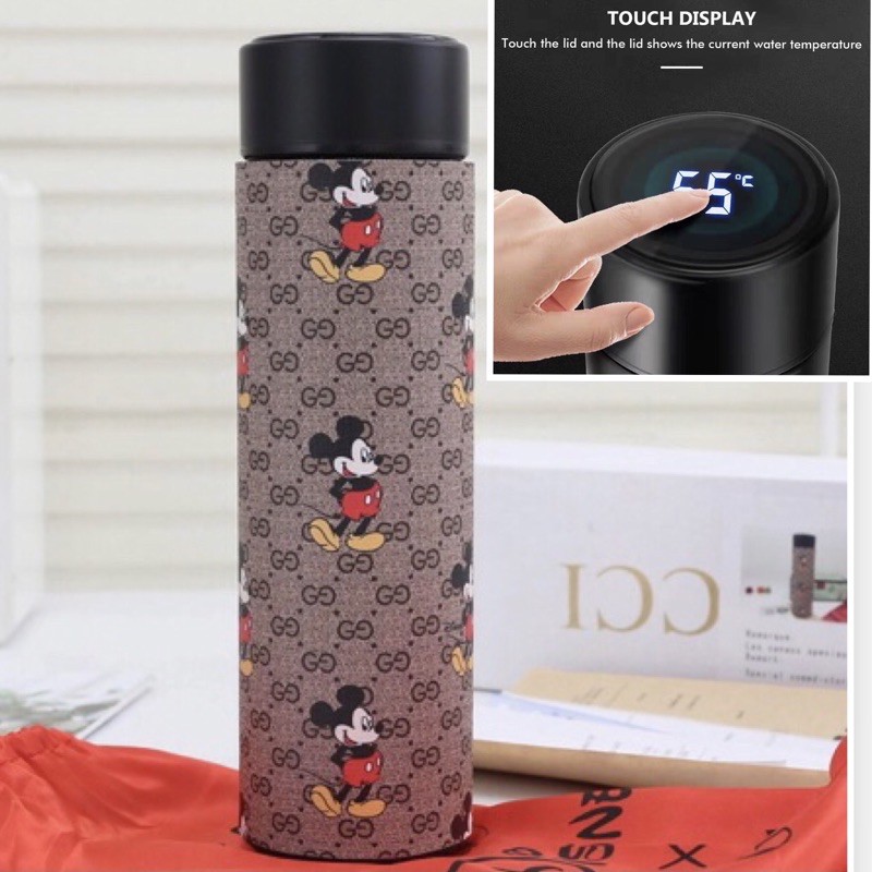 Thermo Bottle GUCCI Smart LED temperature display Flask Thermos Keep Warm and Cold 500ml Botol Air | Shopee Malaysia
