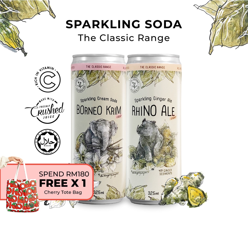 The Tapping Tapir The Classics Carbonated Natural Juice - Ais Krim Soda ...