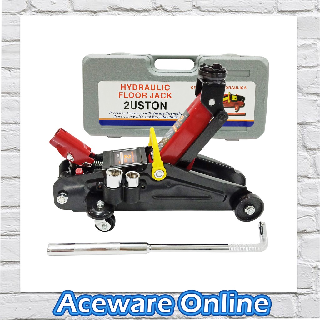 Heavy Duty 2 Ton Floor Jack Hydraulic Floor Jack With 2 Slot Socket Dual Usage Solid Handle