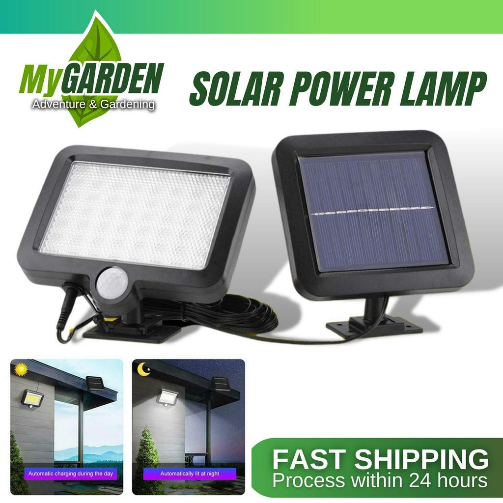 56 LED PIR Security Split Portable Solar Panel Motion Sensor Powered ...