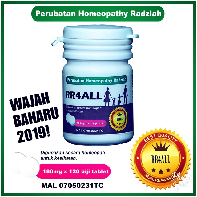 SUPPLEMENT KESIHATAN HOMEOPATHY RR4ALL  Shopee Malaysia