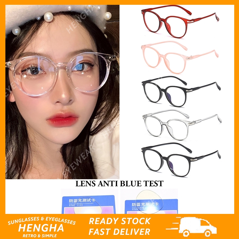 【HENGHA】Anti Blue Eyeglasses Korean Fashion Candy Color Frame