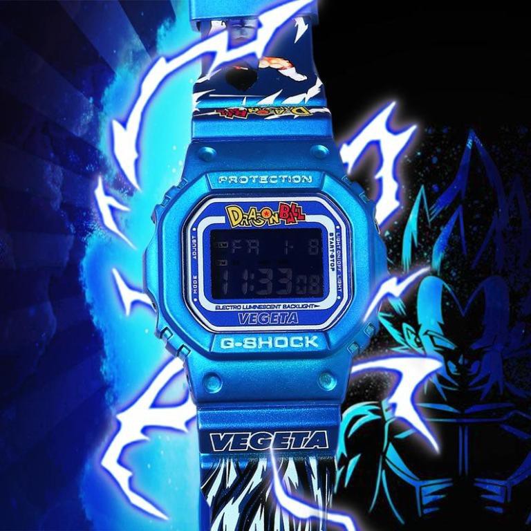 Vegeta Dragon Ball Custom Designed G-Shock DW-5600 Digital Watch | Goku