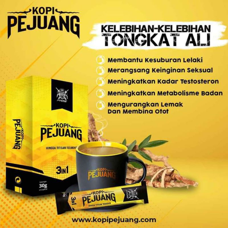 Buy Original Kopi Pejuang Power Untuk Lelaki Ubat Kuat Kopi Jantan Kuat Panggung Keras Tahan Lama Tongkat Seetracker Malaysia