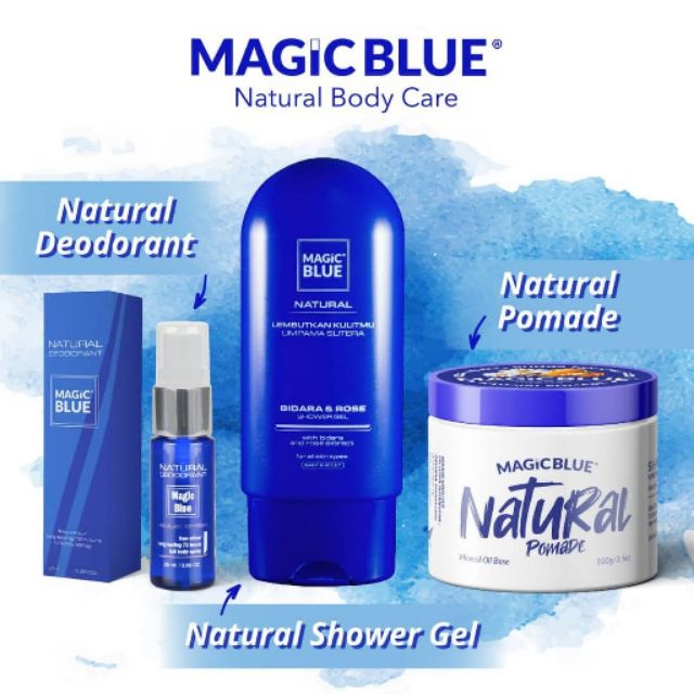 Magic Blue Shower Gel Pomade Shopee Malaysia
