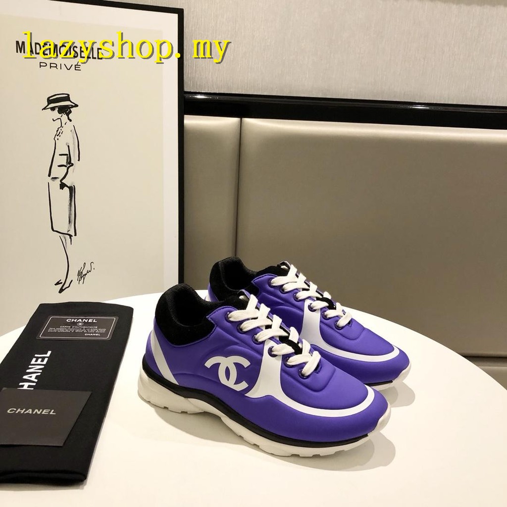 chanel purple sneakers