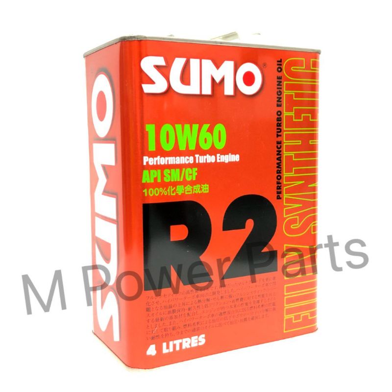 Original SUMO Engine Oil 10W60 R2 Performance Turbo Engine Fully Synthetic Engine Oil 4Litre