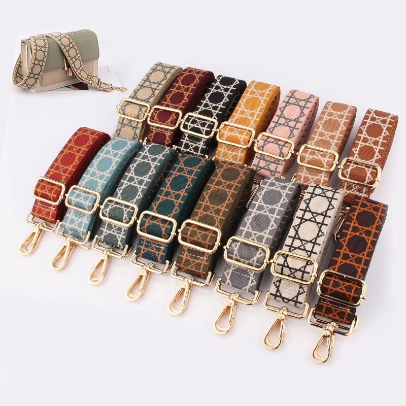 Nylon Bag Strap Women Shoulder Crossbody Bag Belt Colorful Wide Strap Bag Part Accessories Female Messenger Bag Strap Handle