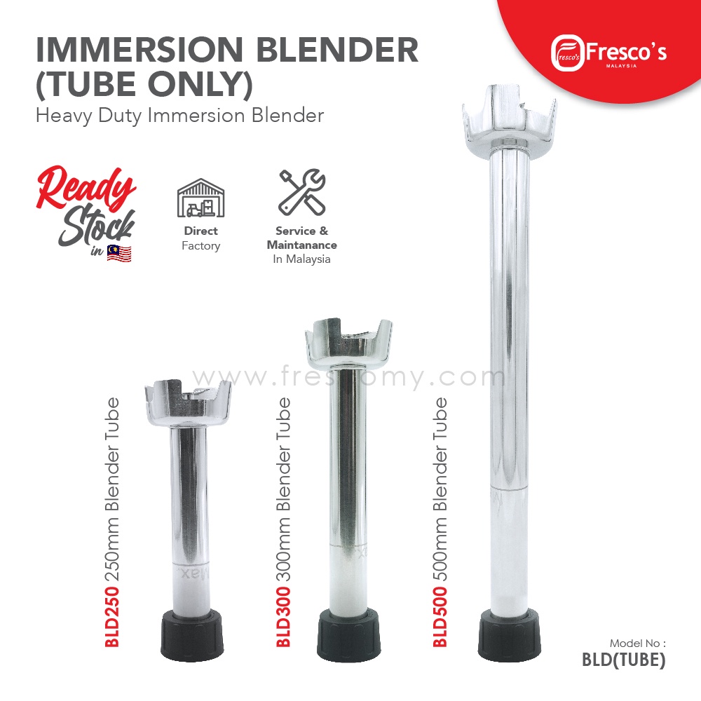 TUBE ONLY | Fresco Immersion Blender Heavy Duty Mixer Stick Blender Professional Commercial Handheld Fruit Blender