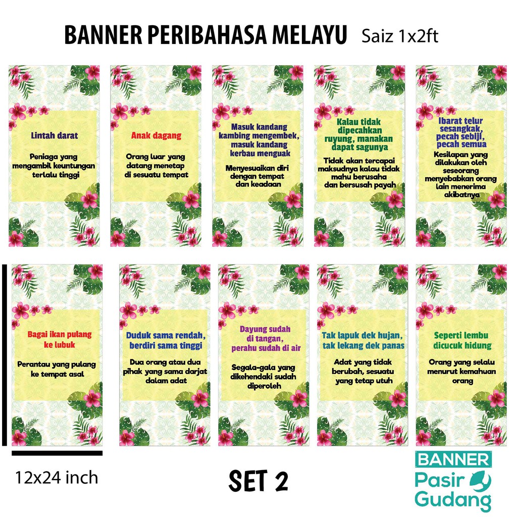 Banner Peribahasa Melayu Shopee Malaysia