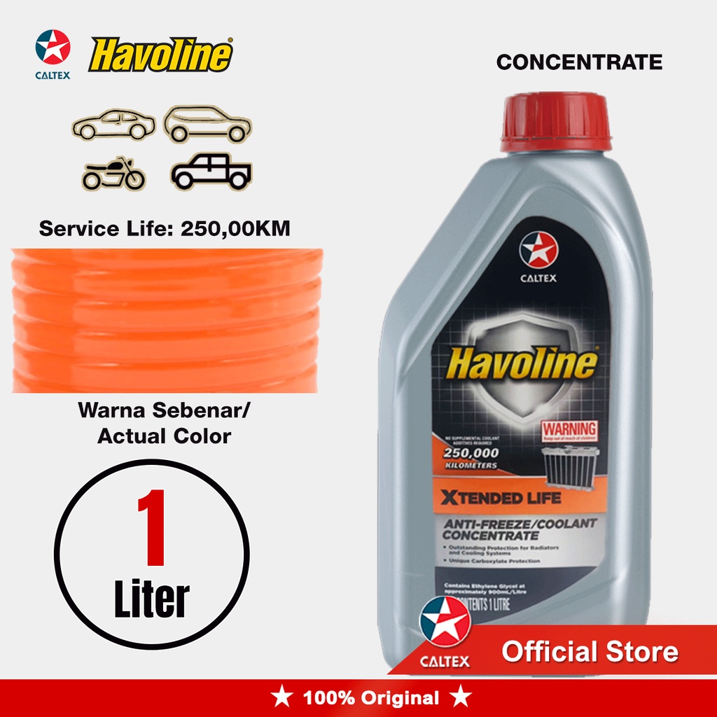 CALTEX Havoline Xtended Life Antifreeze Coolant Concentrate (1Liter ...