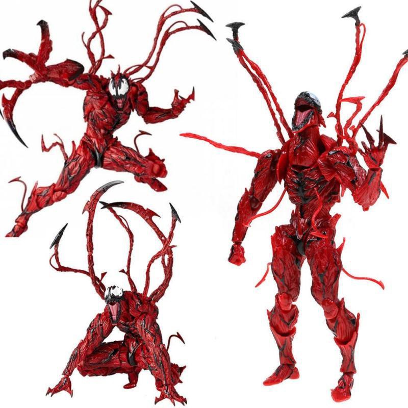 New Marvel Carnage Red Venom No Revoltech Series PVC Action Figure Toys