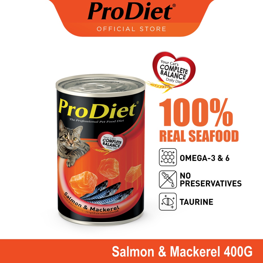 ProDiet Wet Cat Food Adult Salmon & Mackerel (400G) Shopee Malaysia