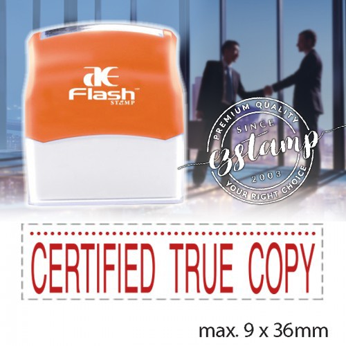 Self-Inking Commercial Stock Stamp - "CERTIFIED TRUE COPY ...