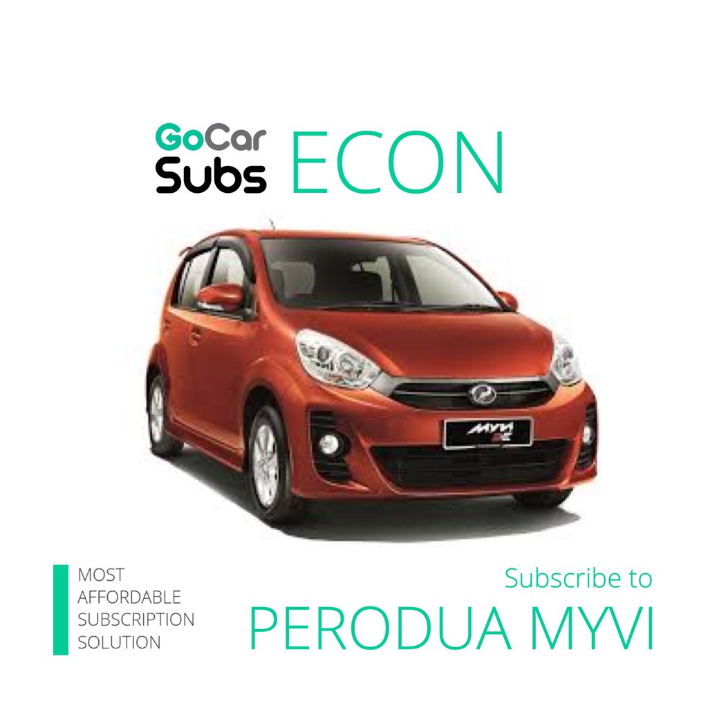 Perodua Myvi Subscription Monthly 6 Months Shopee Malaysia