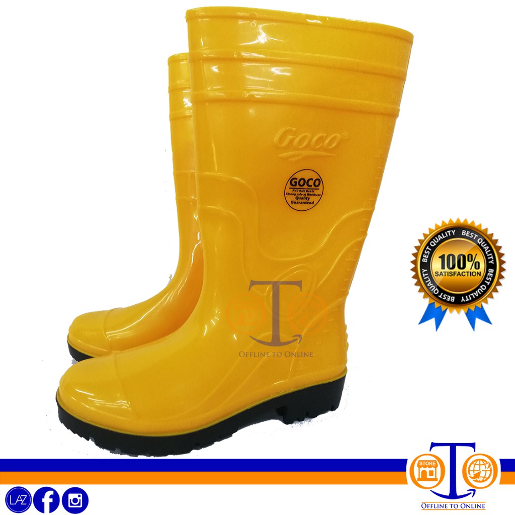 yellow boot shoes