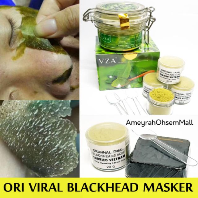 Trial 20g Blackheads Green Tea Matcha Mask Cleansing Blackheads Acne
