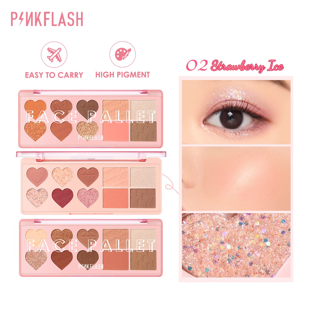 PINKFLASH OhMyLove Multiple Face Palette Eyeshadow & Blush