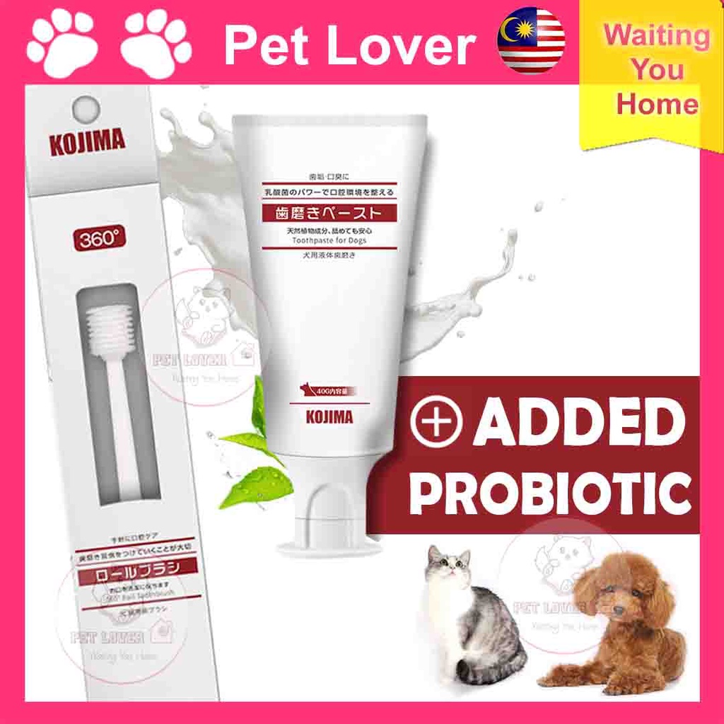 KOJIMA Berus Gigi Kucing Ubat Gigi Kucing Pet Cat Toothbrush and