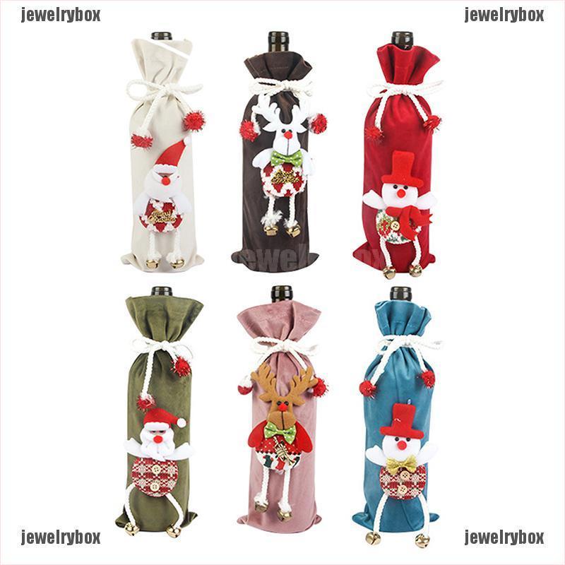 2022 Home Christmas Gifts [Box] 2022 Christmas Wine Bottle Cover Merry Christmas Decorations For