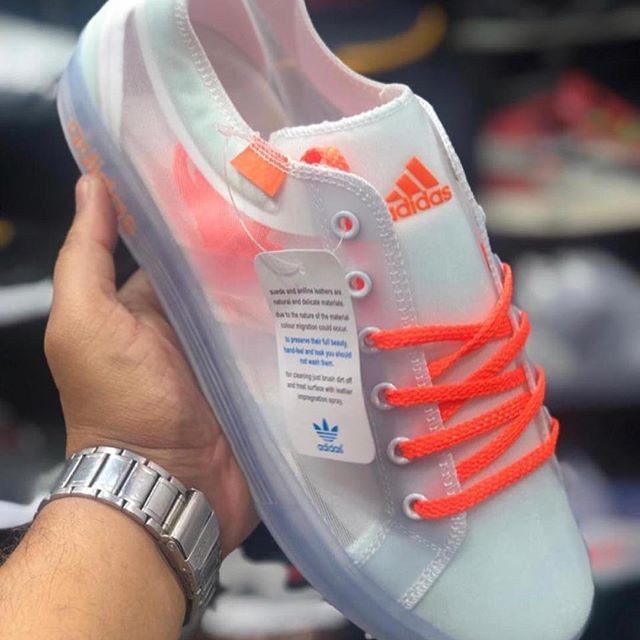 adidas neo cloudfoam transparent sneakers