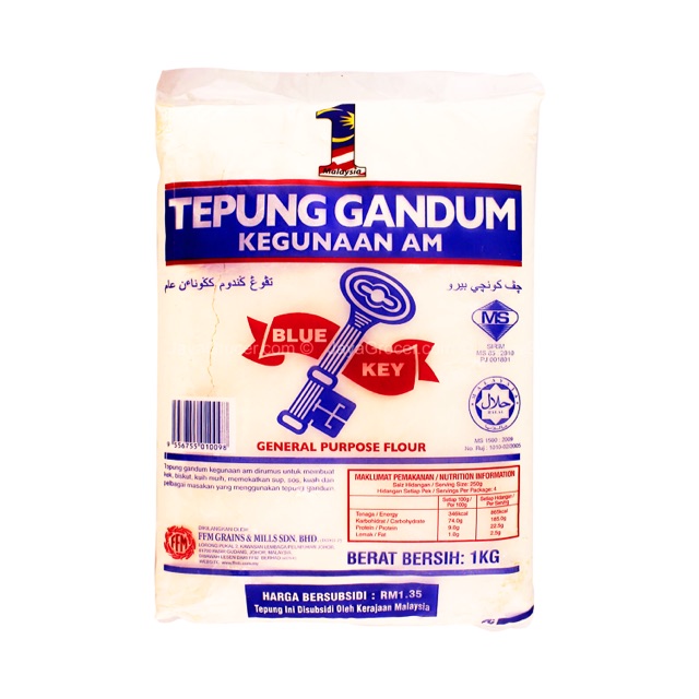  Tepung  gandum  blue key 1kg x 10 Shopee Malaysia