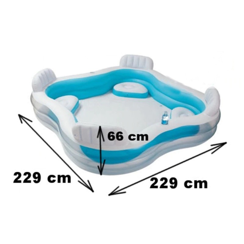 4 seat inflatable pool