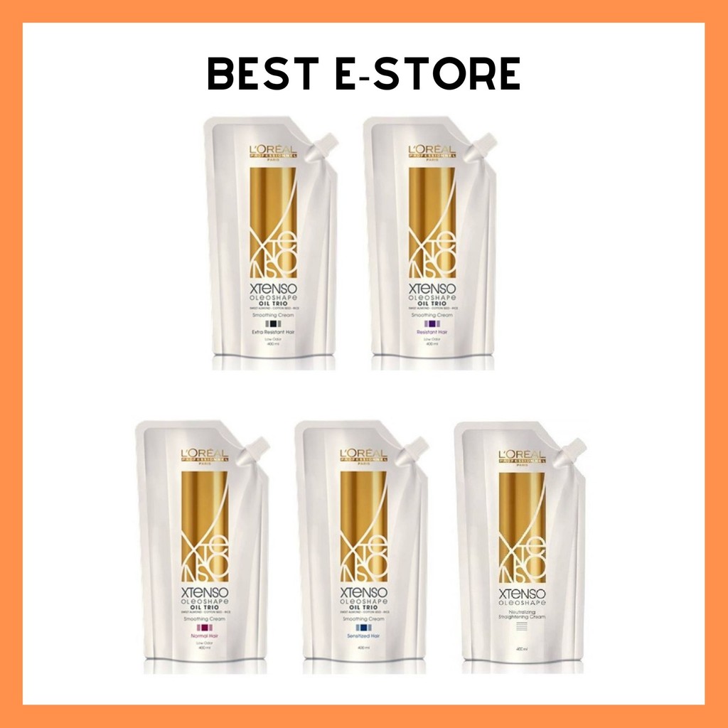 (READY STOCK) Loreal XTenso Rebonding Cream SET (400ml + Neu 400ml