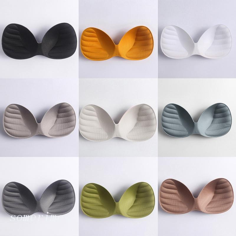 Time Women Push Up Sponge Bra Inserts Macaron Color Thick Breast Pad Bikini Accessory