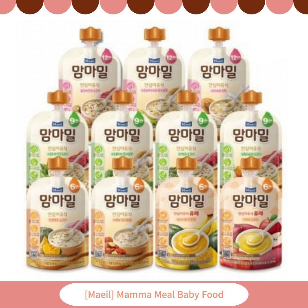 [Maeil] Mamma Meal Baby Food Puree/Porridge / Korean Baby Food Korean