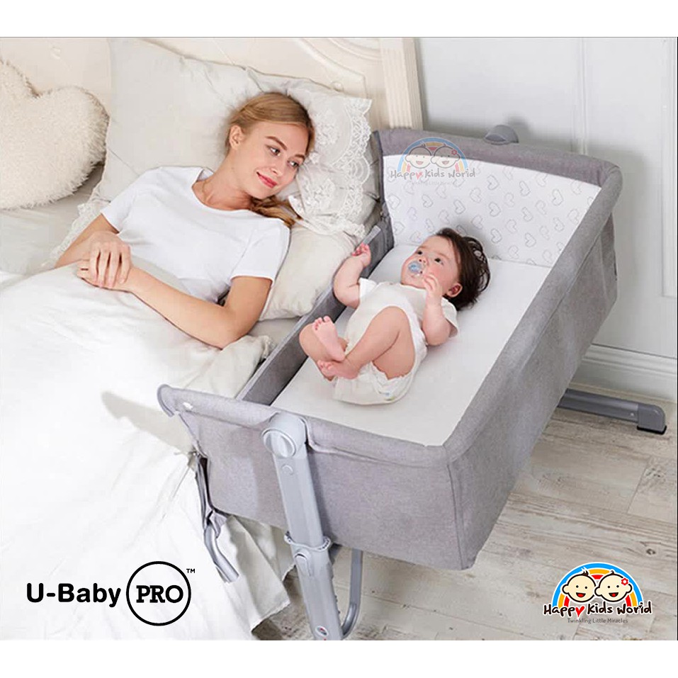 Ubaby Beside Crib Baby Crib Travel Infant Bed Sleeper Portable Cot