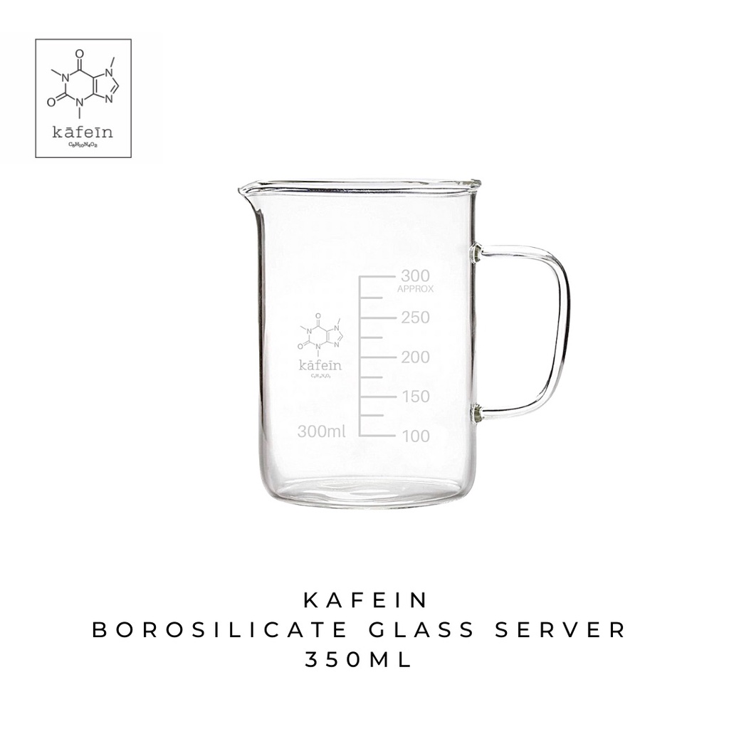 kafein Glass Coffee Server With Volume Indicator Pour Over Coffee