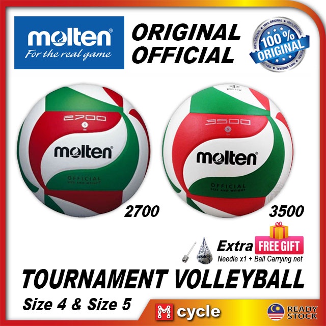 [100 Original] Molten Volleyball Official 1500 2700 3500 4000 Size 4
