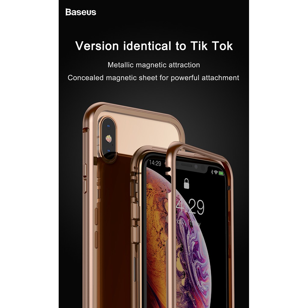 iPhone XS/X iPhone XR/ iPhone XS Max BASEUS Hardware Case Aluminum Case Like Metal