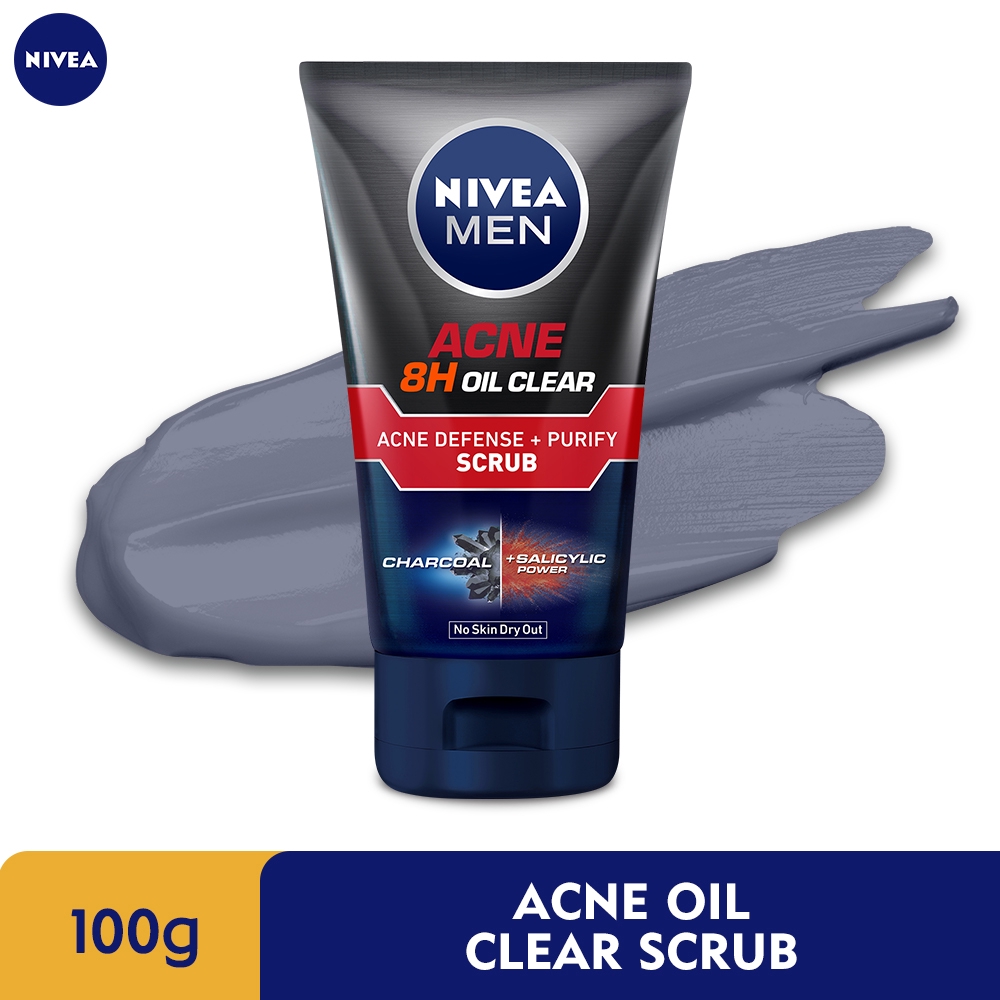 NIVEA Men Acne Oil Clear Scrub 100g | Shopee Malaysia