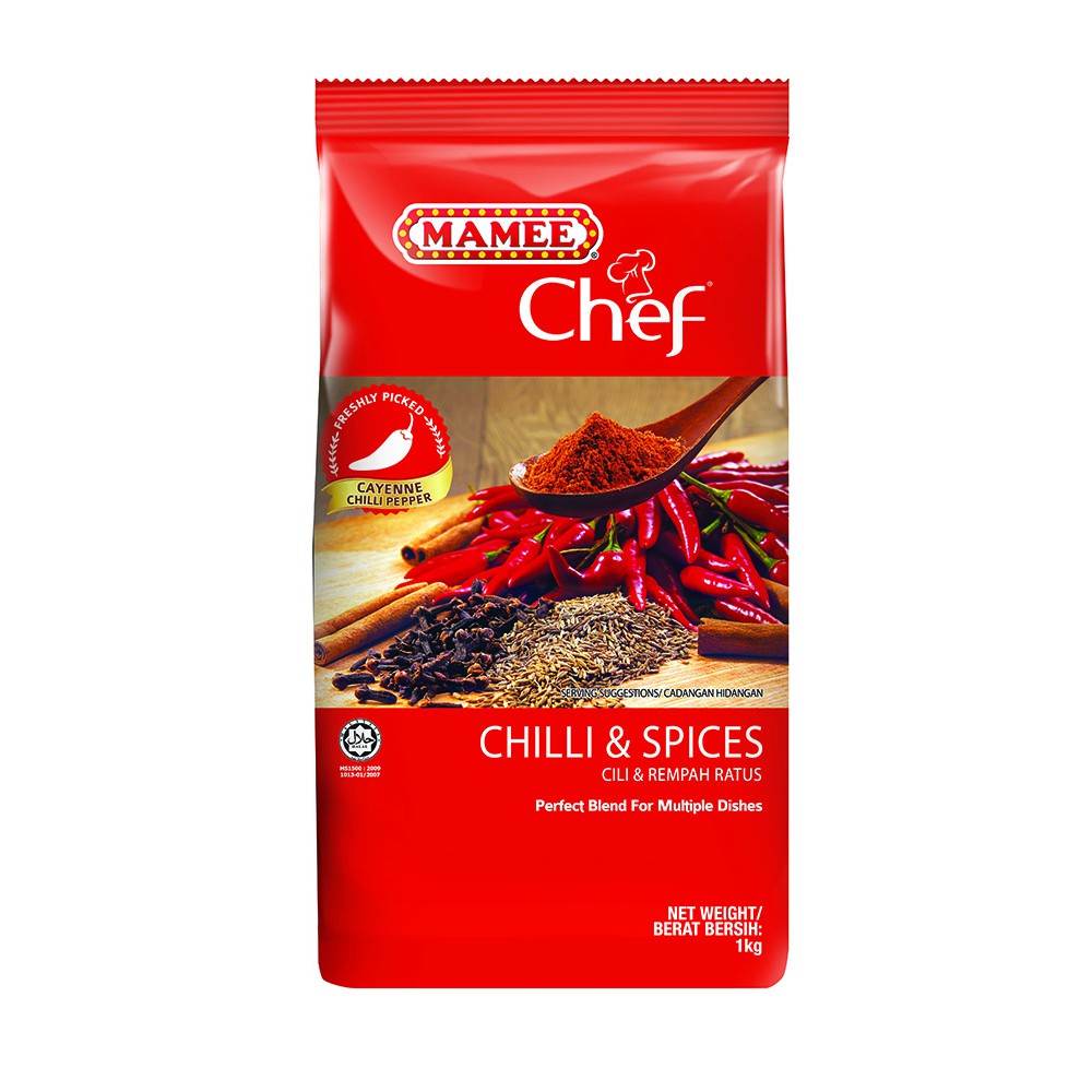 Mamee Chef Chilli &amp; Spices 1kg