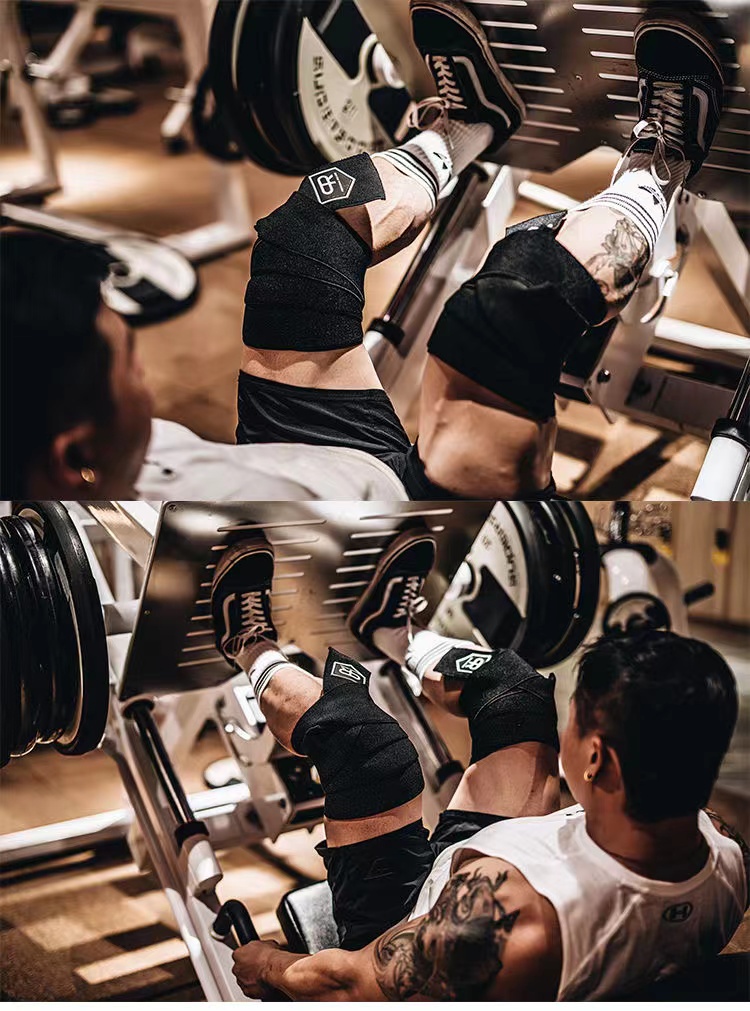 Personal Record Weightlifting Knee Wraps (Pair) for Powerlifting