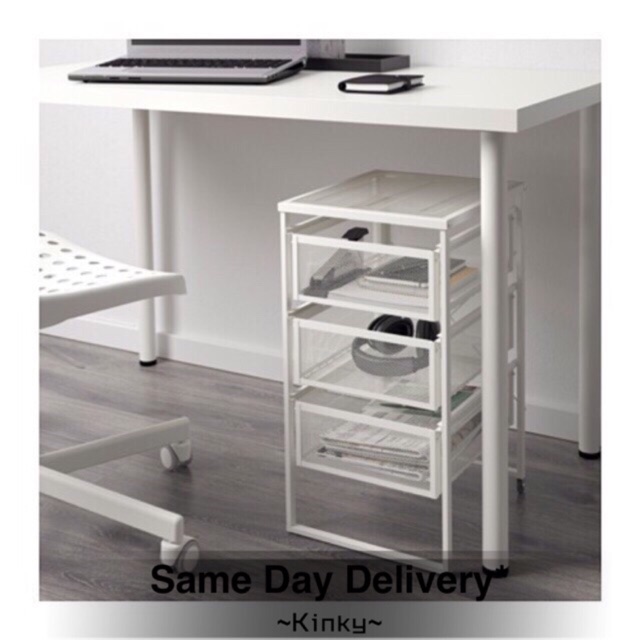 Ready Stock Ikea Lennart Drawer Unit White Shopee Malaysia