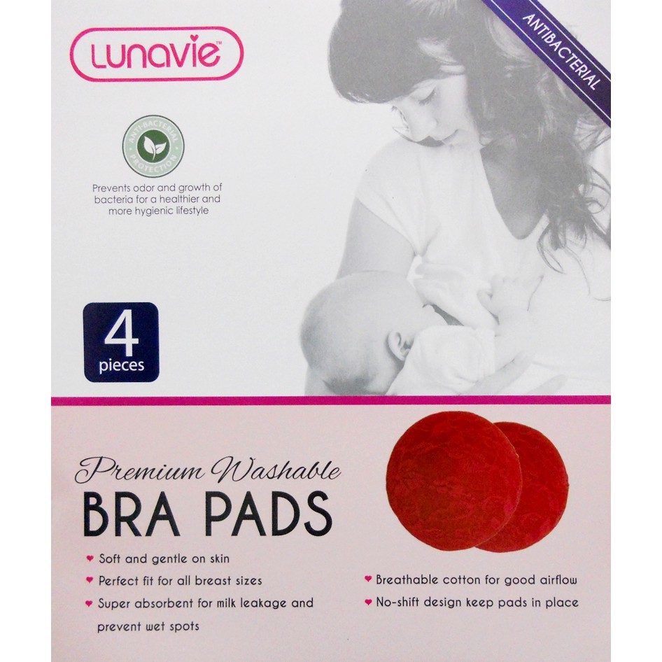 Lunavie Premium Washable Bra Pads (4pcs)