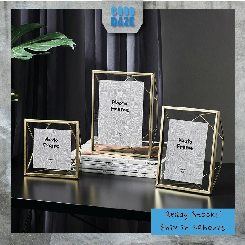 Buy Artistic Photo Frame Home Decoration 创意时尚北欧相框 金属铁艺画像立体照片摆设 Paparan Gambar 3d Potret Seni Besi Logam Seetracker Malaysia